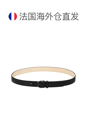 自营 Longchamp/珑骧 女士黑色小牛皮腰【付后1h可退】腰带