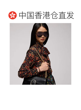 1h可退 香港直邮Gucci 古驰 女士 饰马衔扣皮革手链 874621IAAG8