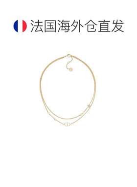 1h可退 自营欧洲直邮DIOR迪奥 项链双链条迪丽热巴同款