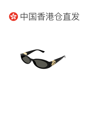 1h可退 欧洲直邮GUCCI 女士眼镜 GG1660S001 CO 黑色 椭圆形太阳