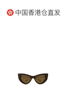 香港直邮Gucci 古驰 女士 猫眼太阳镜 GG1565S brown棕色 舒适时