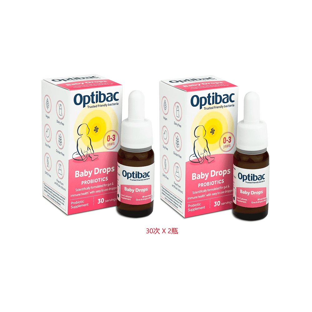欧洲直邮英国Optibac欧贝客婴幼儿0-3岁益生菌滴剂调理肠胃2口服 - 图0