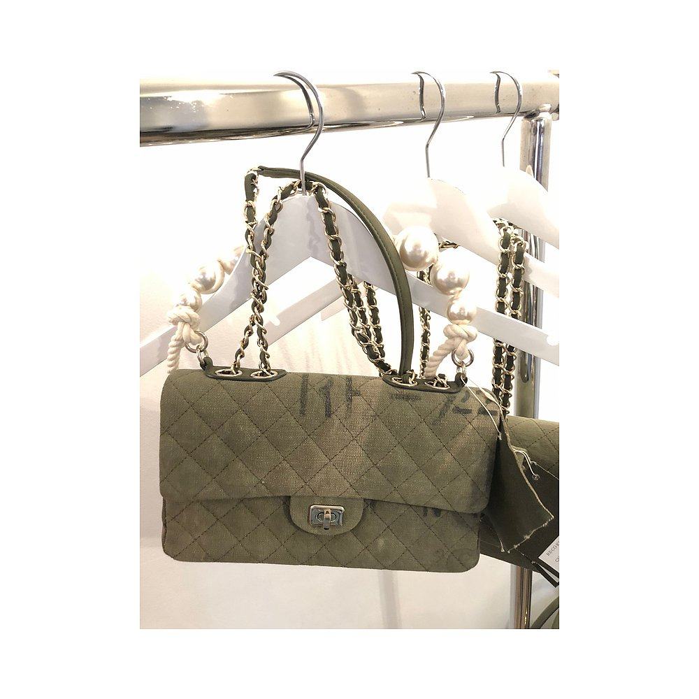 香港直邮军chanel cf珍珠包布 天猫国际探物欧洲女士包袋