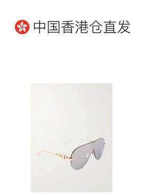 1h可退 香港直邮DIOR 迪奥 女士 CD M2U 链条无框飞行员镀金太阳