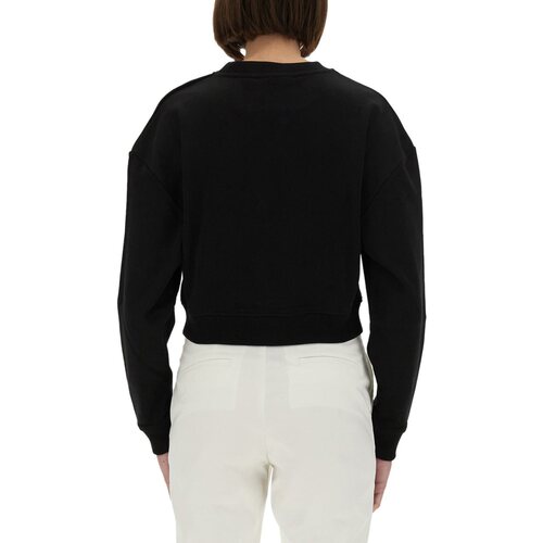 1h可退 香港直邮BALMAIN 女士卫衣 EF1JQ002BB02EAB SS2026 黑色 - 图2