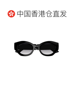 1h可退 香港直邮GUCCI 女士眼镜 GG1553S001 SS2026 黑色 几何框