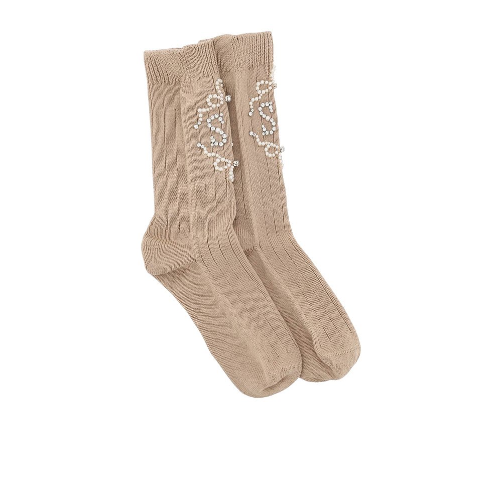 香港直邮Simone Rocha logo针织袜 SOCK43ATB0634 - 图2