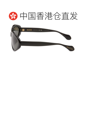 香港直邮Gucci 古驰 男士 黑色 Cat-Eye 太阳镜  舒适时尚