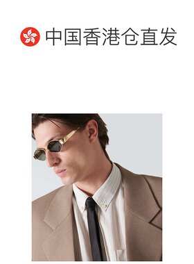 1h可退 香港直邮Celine 思琳 男士 Triomphe 椭圆形太阳眼镜