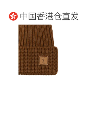 香港直邮女士 罗纹针织logo贴片 26FW 针织帽 【付后1h可退】