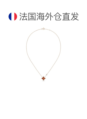 自营欧洲直邮LV路易威登 Star Blossom女士玫瑰金花朵图案项链