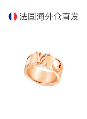 自营欧洲直邮LV路易威登 Empreinte女士玫瑰金logo标识戒指
