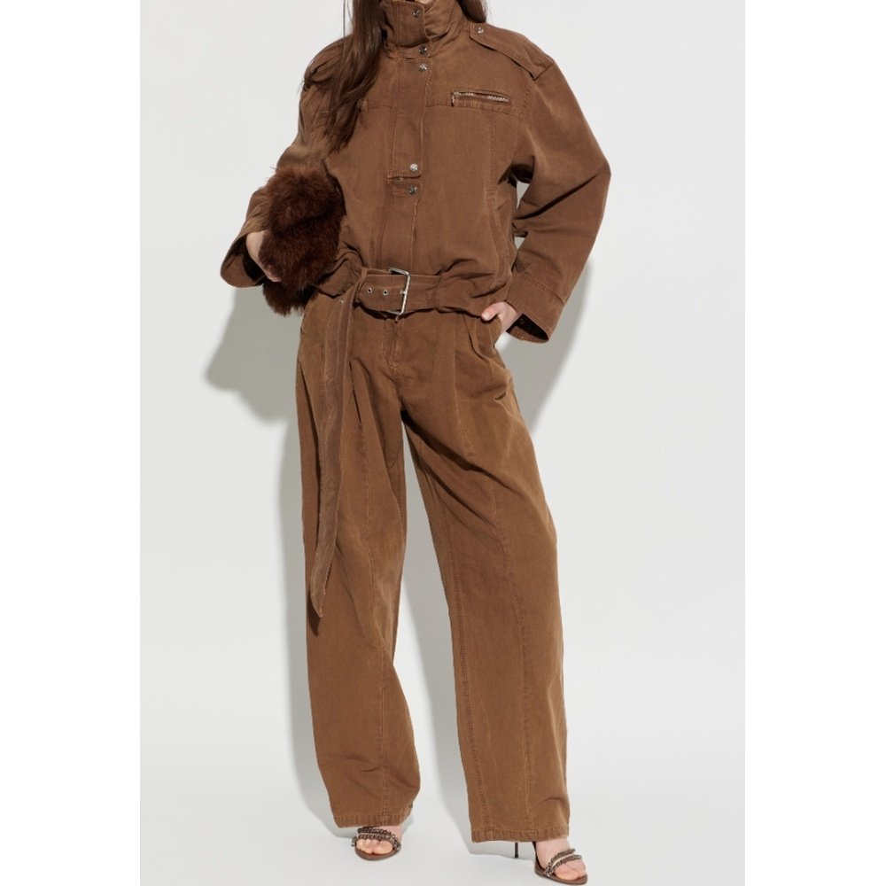 1h可退 香港直邮Blumarine 腰带环休闲裤 2J226A,淘宝优惠券,粉丝福利购,淘宝优惠卷