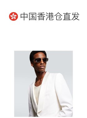 1h可退 香港直邮Celine 思琳 男士 Triomphe 02 莱茵石矩形太阳眼