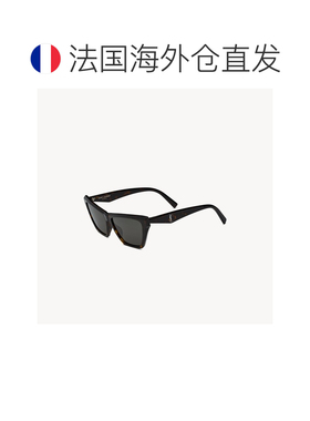 自营欧洲直邮YSL圣罗兰 SL M103女士深哈瓦那色/银色/灰色醋酸纤