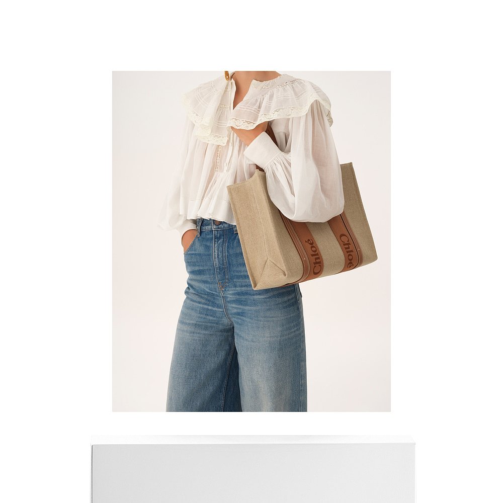 香港直邮Chloe Woody托特包 C23AS383L17 - 图3