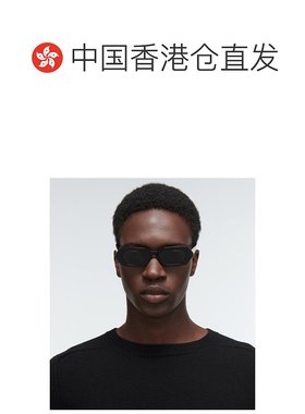 1h可退 香港直邮Celine 思琳 男士 矩形太阳眼镜 black黑色 舒适