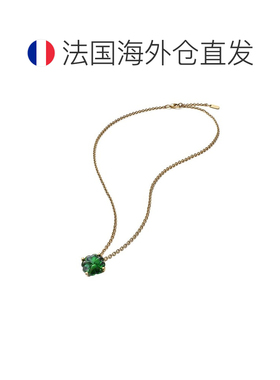 自营欧洲直邮BACCARAT/巴卡拉TRÈFLE四叶草系列绿色水晶镀金链条