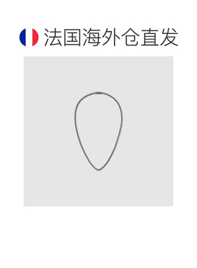 自营1h可退 欧洲直邮LV/路易威登 男士银色/黑色925银项链