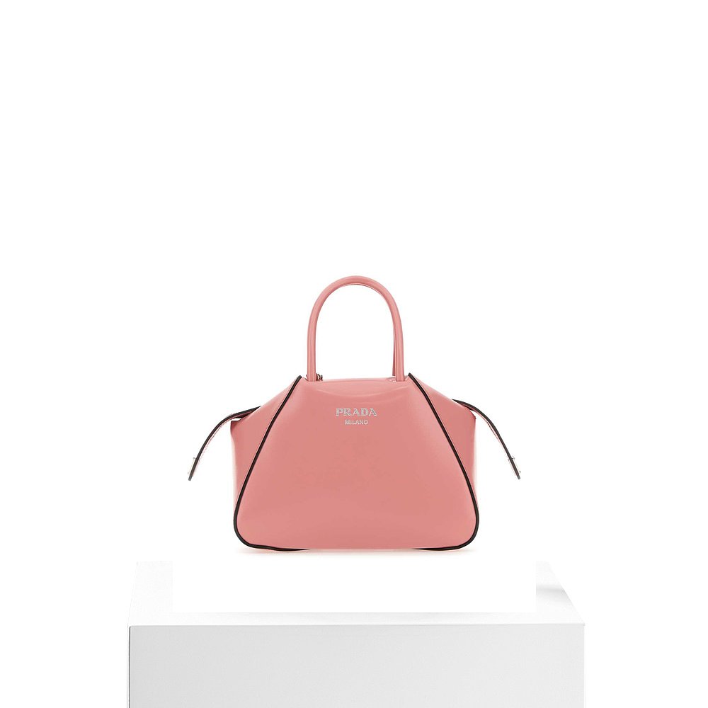 香港直邮Prada 普拉达 女士 Pink leather handbag 手提包 1BA385 - 图3