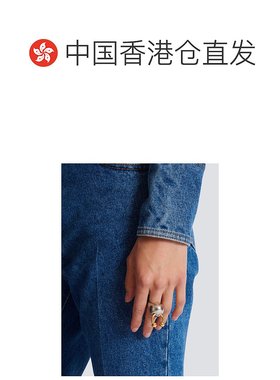 1h可退 香港直邮Balmain 带穿孔的球形戒指 GN1XR580MBSB