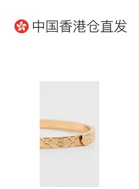 香港直邮Tory Burch 托里 伯奇 女士 T 5mm 交织图案铰链手链手镯