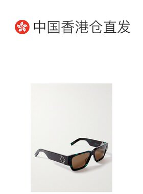 1h可退 香港直邮DIOR 迪奥 男士 CD S5I 钻石D形框龟甲色醋纤镀银