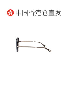 1h可退 香港直邮Chloe 蔻依 女士 SILVER-SILVER-GREY 金属太阳眼