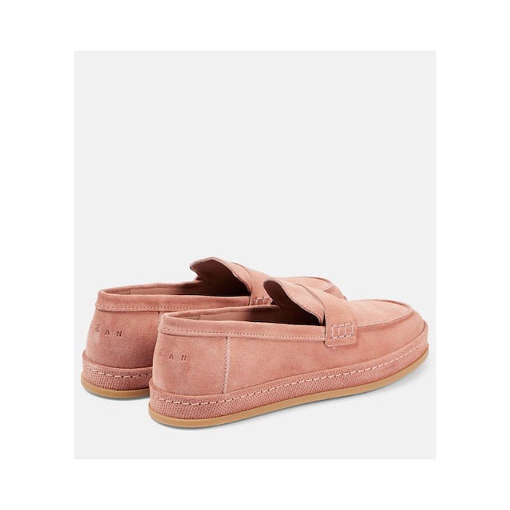 香港直邮Hogan 女士 H683 绒面革乐福鞋 pink粉色 舒适时尚单鞋,淘宝优惠券,粉丝福利购,淘宝优惠卷