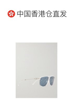 1h可退 香港直邮DIOR 迪奥 男士 CD S2U 链环D形框醋纤镀银镜面太