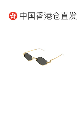 香港直邮GUCCI 女士眼镜 GG1604S001 CO 金色 徽标支付后1h可退