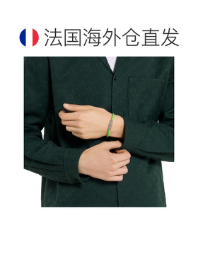 自营欧洲直邮GUCCI古驰 GG亮绿色皮革手镯男女通用