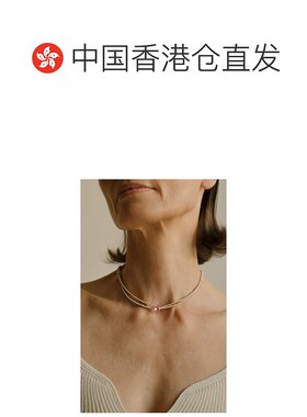 香港直邮Anita Ko 女士 Hepburn 18K 玫瑰金,蓝宝石,钻石项链