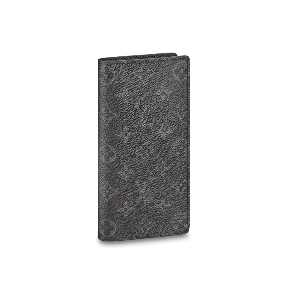 欧洲直邮Louis Vuitton/路易威登男士黑色帆布老花长款方形钱包