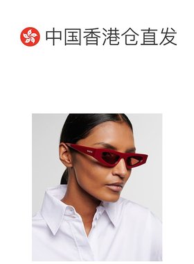 香港直邮Gucci 古驰 女士 徽标猫眼太阳眼镜 red红色 舒适时尚