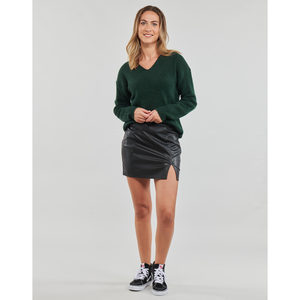 欧洲直邮Only 女士 ONLLENI FAUX LEATHER SLIT SKIRT PNT 半身裙