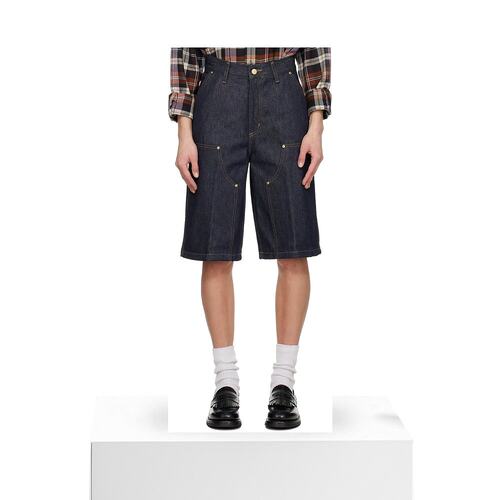 1h可退 香港直邮CARHARTT WIP 女士 蓝色 Nixon Double Knee 牛仔 - 图3