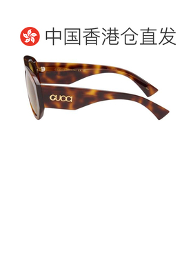 香港直邮Gucci 古驰 男士 棕色 Mask Frame 太阳镜 GG2128S002HAV