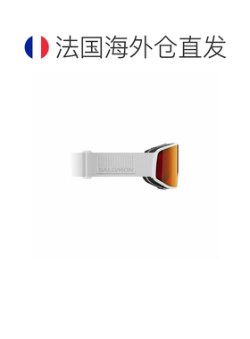 自营欧洲直邮Salomon Sentry白色聚碳酸酯防雾滑雪镜男女通用