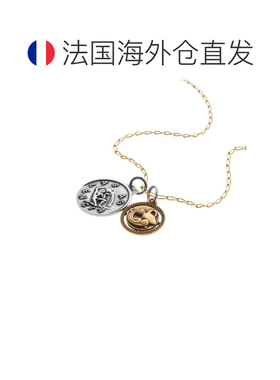 自营欧洲直邮Balenciaga巴黎世家 女士金色/银色黄铜水瓶座项链