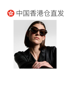 1h可退 香港直邮LOEWE 罗意威 女士 猫眼太阳眼镜 brown棕色 舒适