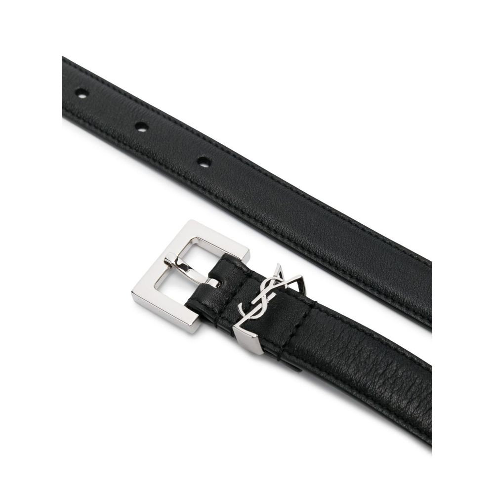 1 hour refundable Hong Kong direct mail SAINT LAURENT women's belt 554465BOO0N1000 CO black
