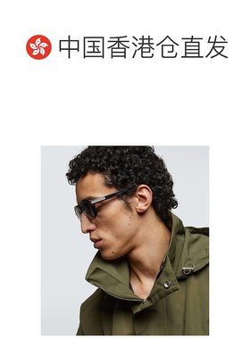 1h可退 香港直邮Zegna 杰尼亚 男士 方框太阳眼镜 black黑色 舒适
