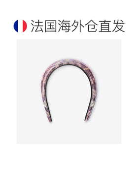 自营欧洲直邮Burberry博柏利 女士晨曦粉黄铜格纹图案发箍
