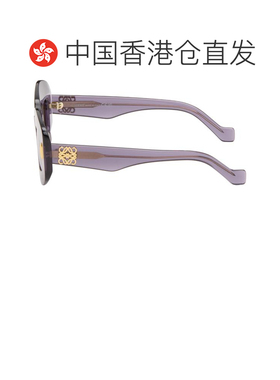 香港直邮LOEWE 罗意威 女士 紫色 Anagram 太阳镜 LW40114I4981E1