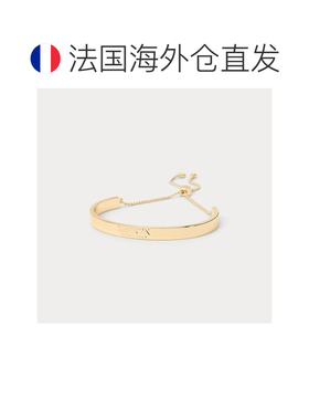 自营欧洲直邮Ralph Lauren拉夫劳伦 女士金色14K镀金标志滑扣手链
