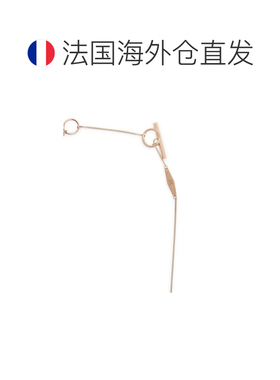 自营欧洲直邮MAX MARA 女士咖啡色金属乌木吊坠长项链