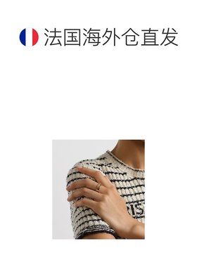 自营1h可退 欧洲直邮Dior 迪奥 Diorevolution系列女士金色黄铜戒