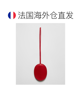欧洲直邮自营CELINE思琳 女士辣椒红皮革奖章包袋【付后1h可退】