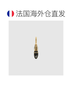 欧洲直邮Gucci古驰Jordaan系列女士黄金色金属莫卡辛吊饰